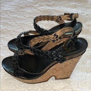 FRYE Braylin Braided Wedges, Size 8.5M 🌺